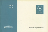 Mercedes-Benz 200 D 220 D Bedienungsanleitung 1.1973