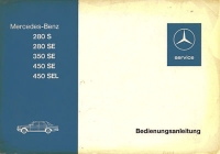 Mercedes-Benz W 116 owner`s manual 8.1972