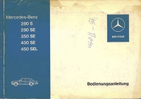 Mercedes-Benz W 116 owner`s manual 2.1973