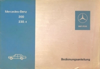 Mercedes-Benz 200 230.4 Bedienungsanleitung 2.1974