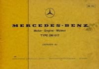 Mercedes-Benz OM 617 Partlist 4.1975