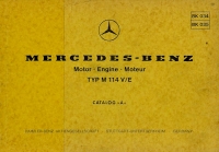 Mercedes-Benz M 114 V/E 2500 ccm Partlist 11.1975