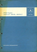 Mercedes-Benz 240 D 3.0 / 280 SL / SLC repair manual 7.1974