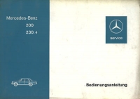 Mercedes-Benz 200 230.4 (115) owner`s manual 8.1975