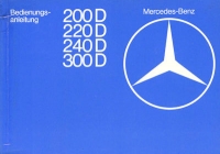 Mercedes-Benz 200D-300D owner`s manual 1.1976