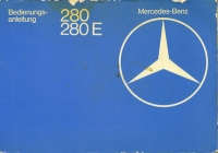 Mercedes-Benz 280 280E owner`s manual 1976