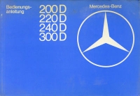 Mercedes-Benz 200D-300D owner`s manual 2.1977