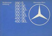 Mercedes-Benz 280 S-450 SEL Bedienungsanleitung 5.1977