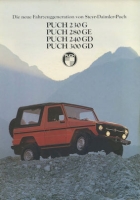 Mercedes / Puch G Prospekt ca. 1979