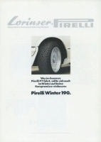 Mercedes-Benz Lorinser Tires brochure ca. 1980