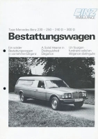 Mercedes-Benz Binz Hearse brochure 12.1979