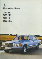 Mercedes-Benz 380 SE SEL 500 SE SEL Prospekt 1980 e