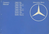 Mercedes-Benz 280-500 SL SLC owner`s manual 3.1980