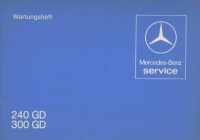 Mercedes-Benz 240 / 300 GD Maintenance booklet 8.1979