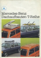 Mercedes-Benz W 123 T Roof structures brochure 10.1980