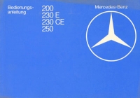 Mercedes-Benz 200-250 owner`s manual 1.1981