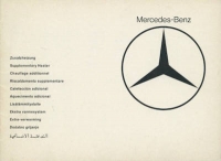 Mercedes-Benz W 123 Additional heating owner`s manual 5.1981