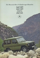 Mercedes G 240 GD- 280 GE brochure 8.1980