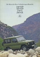 Mercedes G 240 GD- 280 GE brochure 2.1981