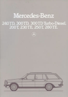 Mercedes-Benz 240TD-280TE brochure 8.1981