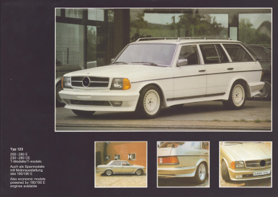 Mercedes-Benz Schulz Tuning W 123 Prospekt 1982