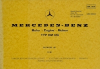 Mercedes-Benz OM 616 2400 ccm Partlist 11.1981