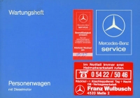 Mercedes-Benz Typ 123 Diesel Wartungsheft 12.1981