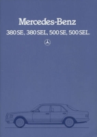 Mercedes-Benz 380 SE-500 SEL Prospekt 8.1981