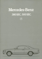 Mercedes-Benz 380-500 SEC Prospekt 7.1981