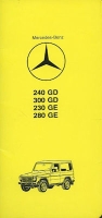 Mercedes-Benz G Technical data 6.1982