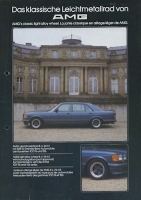 Mercedes-Benz AMG Light alloy brochure ca. 1983