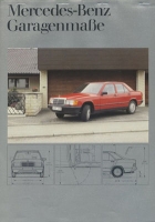 Mercedes-Benz Garage dimensions brochure 1983