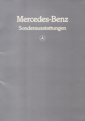 Mercedes-Benz Sonderausstattung Prospekt 9.1982