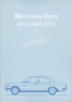 Mercedes-Benz 200D-300D Prospekt 9.1982