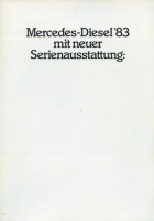 Mercedes-Benz W 123 Diesel brochure 9.1982