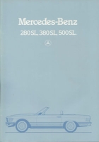 Mercedes-Benz 280 380 500 SL brochure 5.1983