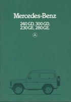 Mercedes-Benz 240 GD- 280 GE brochure 10.1982