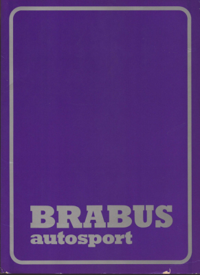 Mercedes-Benz Brabus Programm-Mappe ca. 1984