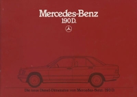 Mercedes-Benz 190 D Prospekt 11.1983