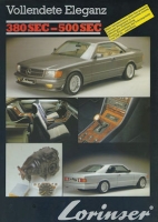 Mercedes-Benz S Klasse Coupé Lorinser brochure 1984