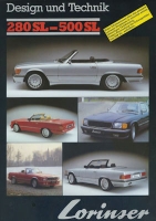 Mercedes-Benz 280-500 SL Lorinser brochure 1984