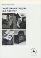 Mercedes-Benz G equipment brochure 4.1984