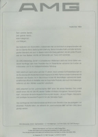 Mercedes-Benz AMG Pressemappe 9.1984