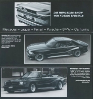 Mercedes-Benz / Koenig-Specials program ca. 1985