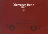 Mercedes-Benz 190 D brochure 1.1985