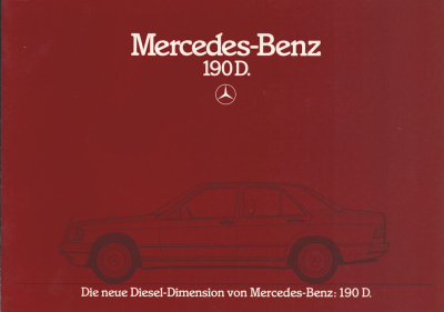 Mercedes-Benz 190 D Prospekt 6.1985