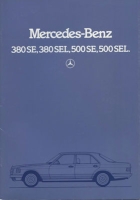 Mercedes-Benz 380SE-500 SEL Prospekt 1.1985