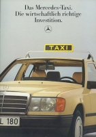 Mercedes-Benz W 124 Taxi Prospekt 8.1985