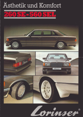 Mercedes-Benz W 126 Lorinser Prospekt 1985/86