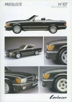 Mercedes-Benz W 107 Lorinser brochure 9.1985
